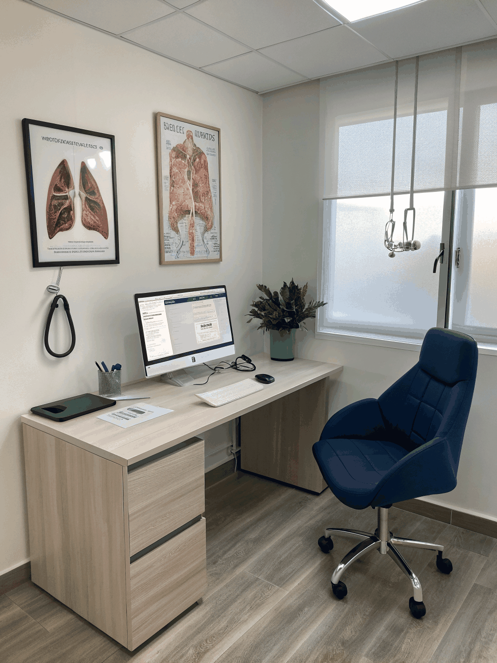 Modern sleep medicine equipment and comfortable patient consultation room